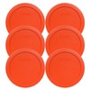 Pyrex 7201-PC 4 Cup Pumpkin Orange Food Storage Replacement Lids