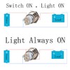 Mintice™ 16 mm Car Toggle Switch Rocker Switch Push Button