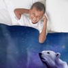 CafePress Contemplative Polar Bear Throw Blanket Super Soft Fleece Plush