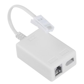 TIANXUAN BT Plug to ADSL RJ11 Splitter Microfilter for Broadband Internet Phone Adapter Phone to Ethernet Connector Telephone White Socket Splitter Cable for BT Sky Landline Modem Router WiFi Fax