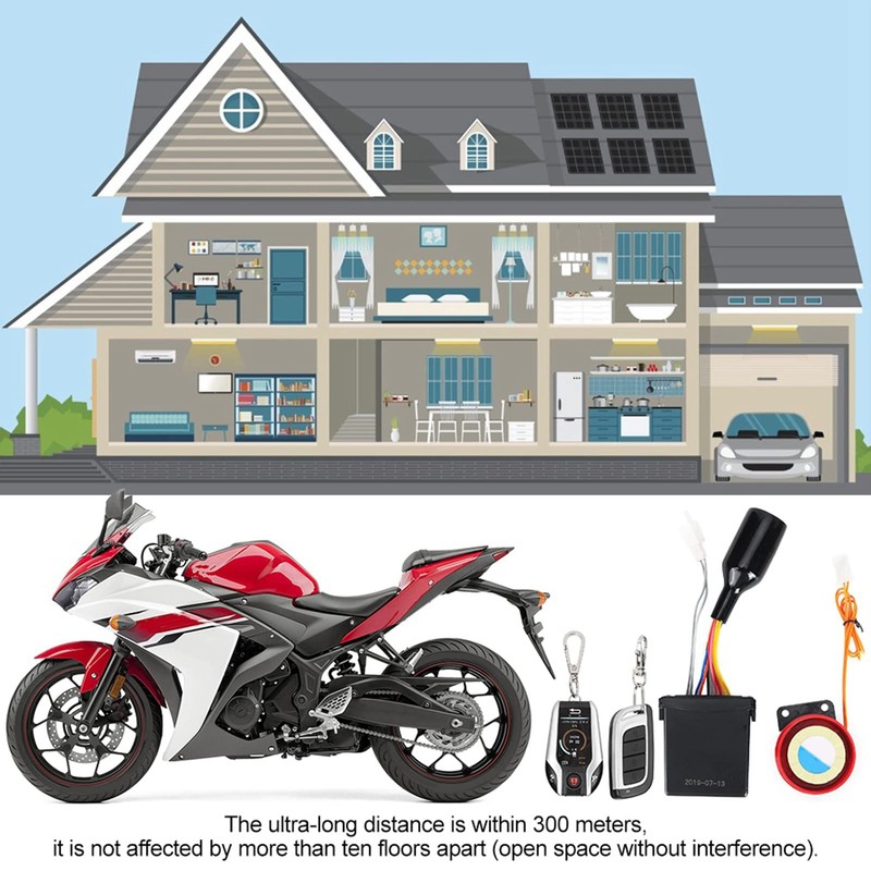 2 Way Motorcycle Alarm System,2 Way Motorcycle Alarm System Anti