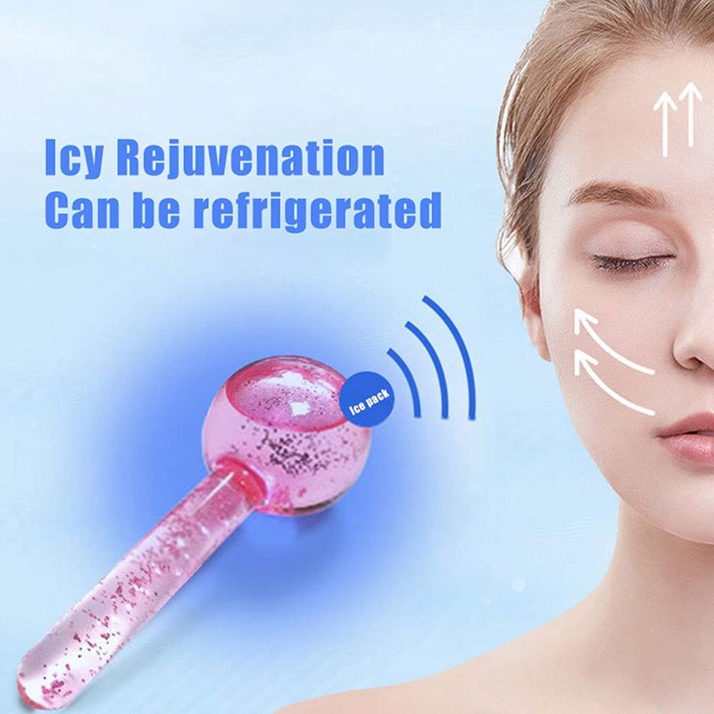 2 Pcs Ice Roller Facial Ice Globes Cooling Face Ice