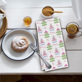 Elefeltclave Chinoiserie Mahjong Accessories Kitchen Towels, Mah Jong Lover Gifts Dish Tea Towels for Kitchen Decor, Mahjong Players Gifts Decorative Hand Towel for Bathroom, 16x24 Inch