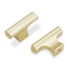 POVEFONK 10 Pack Brushed Gold Kitchen Cabinet Knobs Gold Drawer