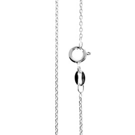 SilverAmber Jewellery UK - 925 Sterling Silver 40" Inch Delicate Italian Trace 1.15 mm Thin Chain Necklace - GCH00140