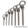 Pack of 2 Eye Bolts with Metric Full Thread M8