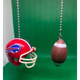 BUFFALO BILLS CEILING FAN PULL CHAIN SET  HELMET AND FOOTBALL
