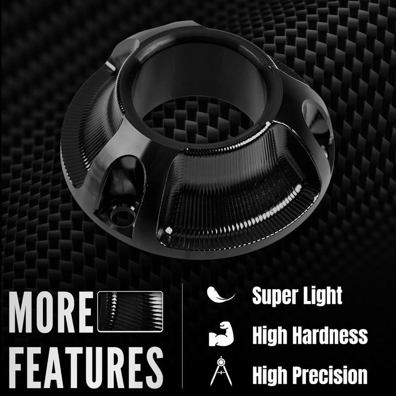 Canitu Exhaust Tip,Motorcycle Billet Aluminum Power Tip with Spark Arrestor