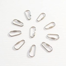 Rzcin 20 Pcs Stainless Steel Parrot Toy Hook Parts Heavy Duty Metal Hooks Suitable for Most Bird Or Small Animal Hanging Toys Parrot Bird Hooks Metal DIY Parts