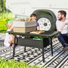 Outsunny 3ft Portable Camping Table with Storage Bag, Adjustable Height