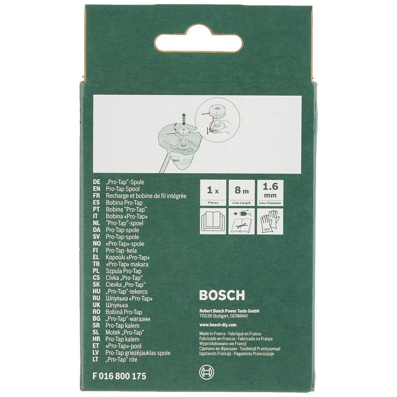 Bosch F016800175 Replacement 8 m x 1.6 mm Pro Tap