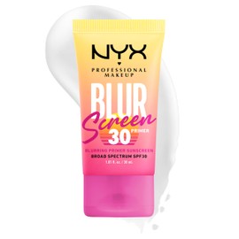 NYX PROFESSIONAL MAKEUP NYX PROFESSIONAL MAKEUP Blurscreen SPF 30 Primer, 3-in-1 Blurring Makeup Primer with Sunscreen, Vegan Formula with No White Cast or Greasy Feeling