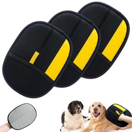 3 Stück Tierhaarentferner Handschuh, Wiederverwendbare Handschuh Katzenhaare Hair Remover Glove, Effektive Tierhaarentfernung für Möbel, Kleidung und Betten(9.44 * 6.22 Zoll)