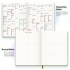 Roterunner Purpose Planner Notebook B5 7.5”x9.8” Undated 2026 Daily Weekly
