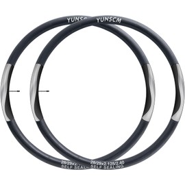 2Pcs 57/64-622 Self-Sealing 28/29 inch Bike Inner Tubes 28/29x2.125 28/29x2.25 28/29x2.35 28/29x2.40 FV48mm Removable Presta Automatic Repair Puncture Resistant Compatible 28/29x2.125/2.25/2.35/2.40