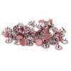 100 Set Snap Button Colorful Brass Prong Press Stud Sewing
