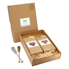 TEALAVIE - Cuddly & Smile | Set of 2 Fruit Tea | Loose High-Quality Fruit Tea in Sustainable Design for Tea Lovers | Ideal for Thank You Gifts | 200 g Fruit Tea Loose