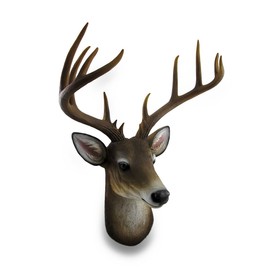 Zeckos 12 Point Buck Deer Head Bust Wall Hanging