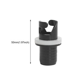 JJSCHMRC Air Valve Adapter, Halkey-Roberts (HR) Air Valve Adapter Halkey-Roberts H-R HR Paddle Board Air Pump Adapter, Inflatable Boat Valves Hose Adapter(size:1.97inch,2pcs)