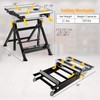 IRONMAX Portable Workbench, Folding Work Table with 7-Level Height Adjustable,