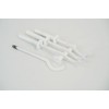 4 x Universal Design Radiator Wall Mount (White) with Fixing