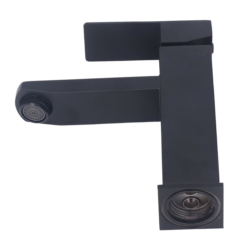 Basin Faucet Stainless Steel Surface Black Baking Paint Bathroom Sink
