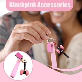 KSOIQPU Blackpink Keyring, Black Pink, Key Fob Characters for Concerts and Support Clubs