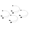 4pcs PWM Fan Extension Cable 4 Pin Silver Coated Copper