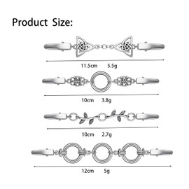 SINNKY Vintage Sweater Shawl Clip Retro Cardigan Collar Clips Dress Shirt Brooch for woman wearings