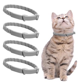 Bsofter 4 Pack Calming Collar for Cats,Adjustable Cat Calming Collar