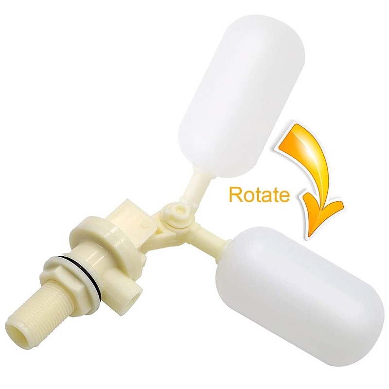Float Valve 1/2" Shut Off Plastic Water Float Valve, Stable