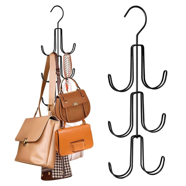 Greyoe Tie Holder, Belt Holder Wardrobe, Scarf Hanger, Hanging Bag