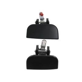 KarParts360 For Nissan Pathfinder 2004 Exterior Door Handles Driver and Passenger Side | Pair | Rear | Smooth Black | LE Model | Replacement For NI1520103, NI1521103 | 826073W411, 826063W411