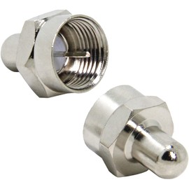 RFAdapter F Terminator, Coax Terminator Caps, 50-Pack, 75 Ohm Terminator for Ports on Splitter, AMP, Coaxial Cable, TV Antenna, Wall Plates