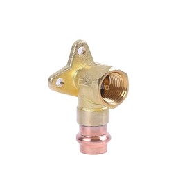 EZ-Fluid (5pc) 3/4" Copper FIP x Propress Drop Ear 90 Degree Elbow,Press x FIP 90 Elbow,HeavyDuty Brass Drop Ear,ProPress Press Copper Fitting Connection Plumbing Fittings
