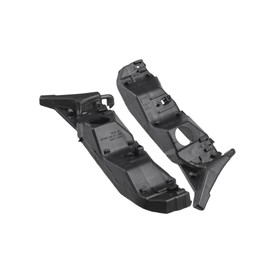 PARSLUCK Bumper Support Bracket, Left and Right Side Front Bumper Retainer Bracket Hold Mount No.86551S1000/86552S1000 for Hyundai Santa Fe 2019-2020 ABS Plastic Black, 1 Pair Stable