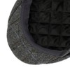 Lipodo Men's Flatcap with Checked Pattern, Lined Wool, Size 49