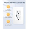 MOES 20 Amp GFCI USB Outlet with Type C &