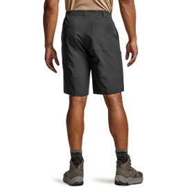 CQR Men's Hiking Cargo Shorts, Quick Dry Stretch Tactical Outdoor Shorts, Lightweight Camping Golf Shorts with Multi Pockets, Routine Charcoal, 34W x 10L