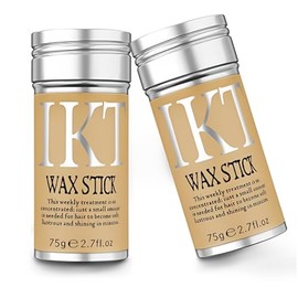 Barra de Cera para Cabello Mujer, Paquete de 2 Wax Stick Hair para Mujer, Gel en Barra para Cabello de Mujers, Natural, No Grasosa, Sin Residuos, para Cabello Suelto y Encrespado-2.7 Oz/5.4 Oz