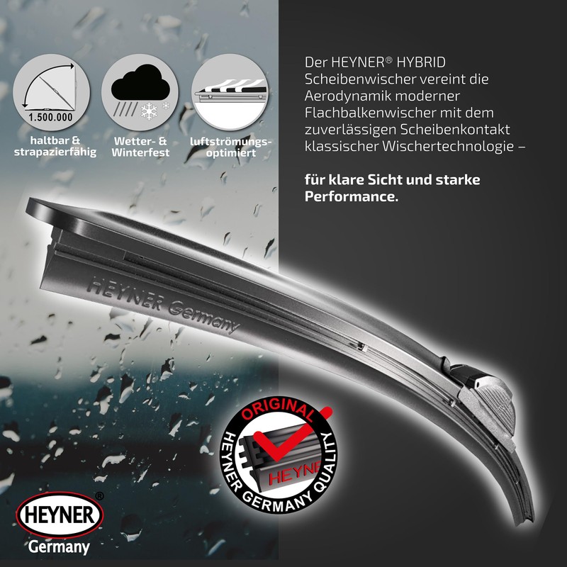 HEYNER® Windscreen Wiper Set Suitable for Toyota Camry (08.1996-11.2001) Hybrid