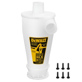 Dewalt Dust Separator for Wet/Dry Shop Vacuums, Cyclone Dust Collector Up To 99.5% Efficiency, High-performance Cycle Powder Collector Filter, Dust Collector Model: DXVCS001