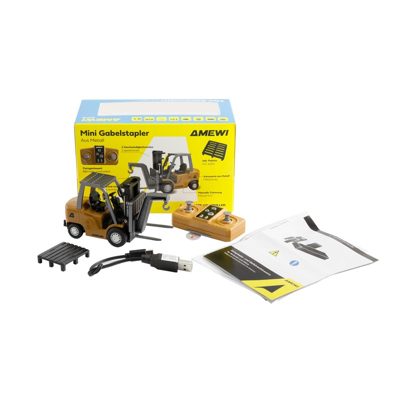 Amewi Mini Forklift Metal 8-Channel 1:64 RTR Remote Controlled RC