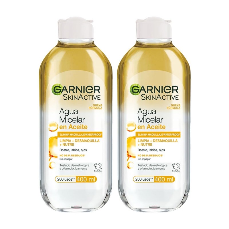 Garnier Skin Naturals Face Agua Micelar en Aceite 400ml, 2