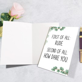 Supoeguk Funny Leaving Card for Coworker, Sarcastic Retirement Card for Him Her, Rude Going Away Card for Men Women, New Job Card