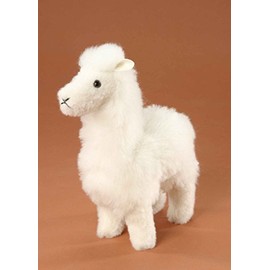 Woll-Lama naturweiß 20 cm