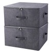 iwill CREATE PRO Fabric Garment Storage Box with Zip Lid