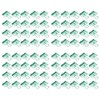 19mm 80pcs Binder Clips Strong Clamping Force Metal Hollow Tail