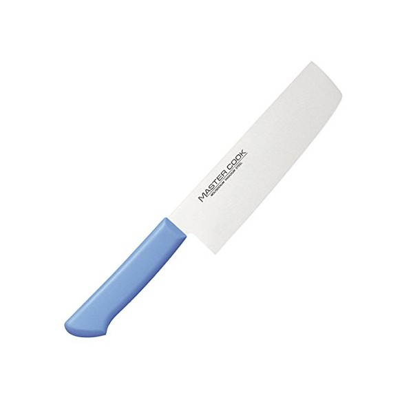 片岡製作所 マスターコック抗菌カラー庖丁 菜切 ブルー MCNK-180 刀身:モリブデンバナジウム鋼 日本 AMSE8184A