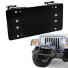 PSLER Fairlead Mounted Flip-Up License Plate Bracket for UTV ATV
